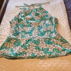 So cute a-line halter top.